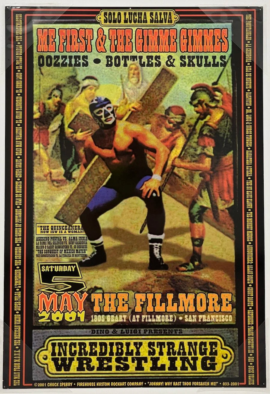 103 Fillmore Me First & The Gimmie Gimmies - 2001 Chuck Sperry Print