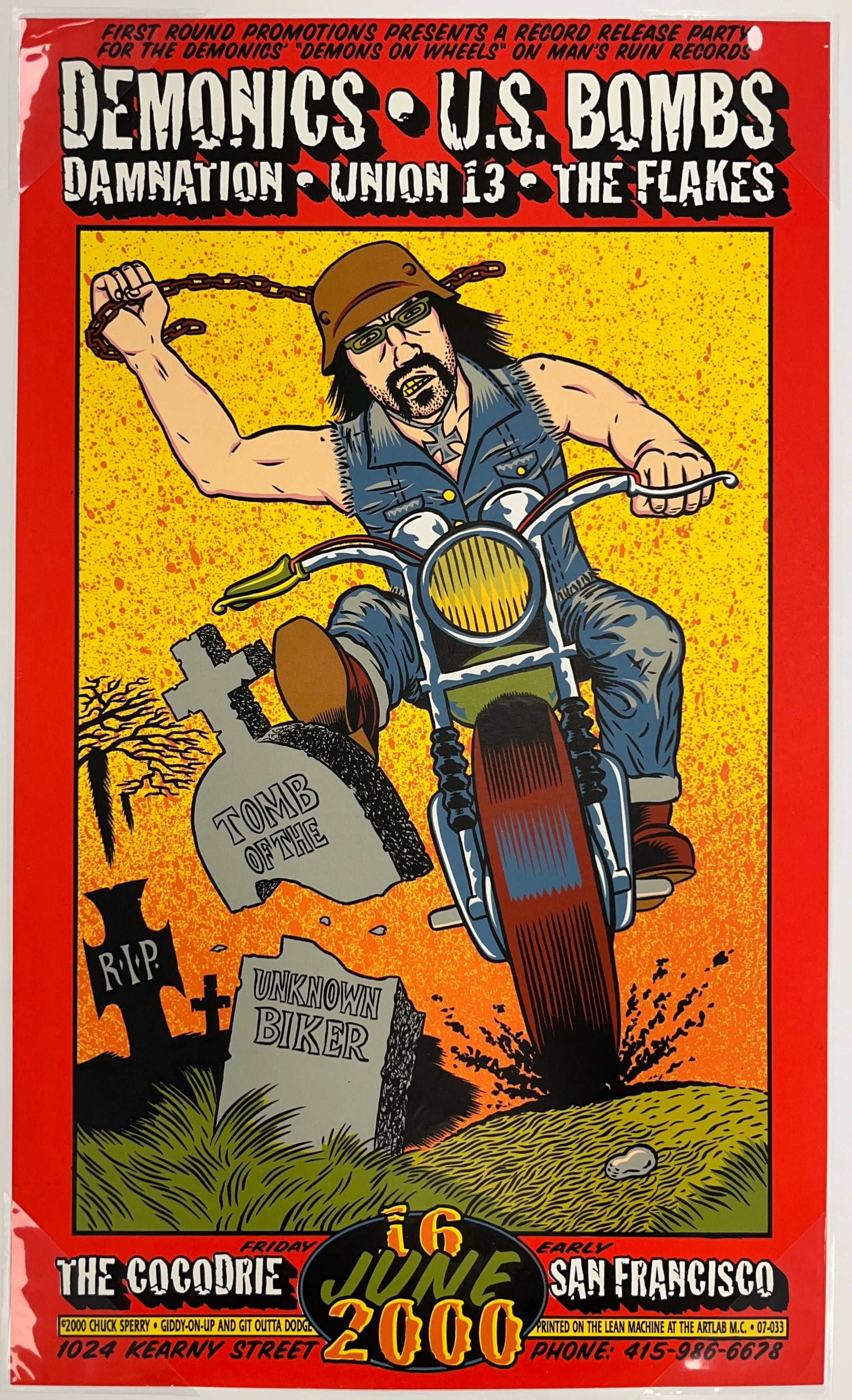 115 Demonics U.S. Bombs, SF - 2000 Chuck Sperry Print