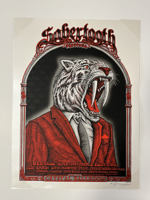 140 EMEK "Crystal Sabertooth, Portland, OR" Print**