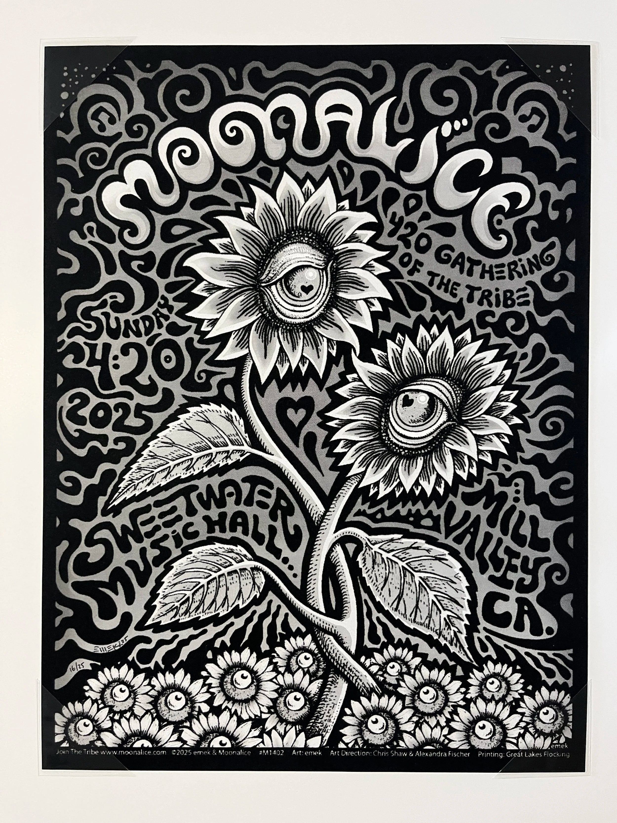 270 EMEK MoonAlice Flowers Black/White Variant
