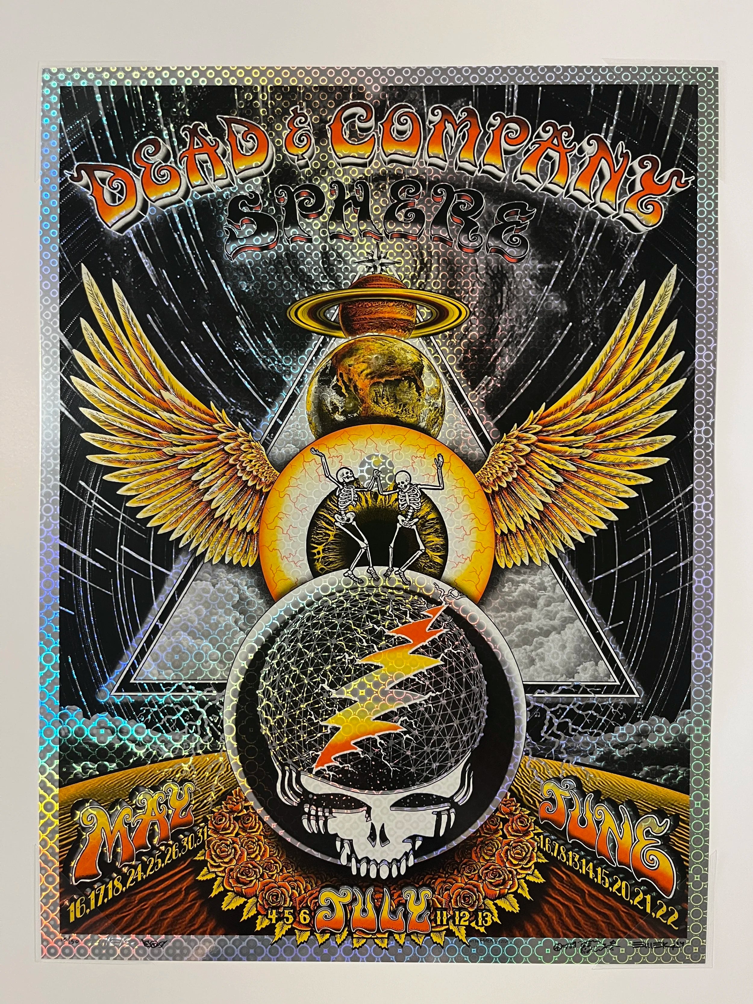 296 EMEK Dead Sphere Circle Foil Variant Print