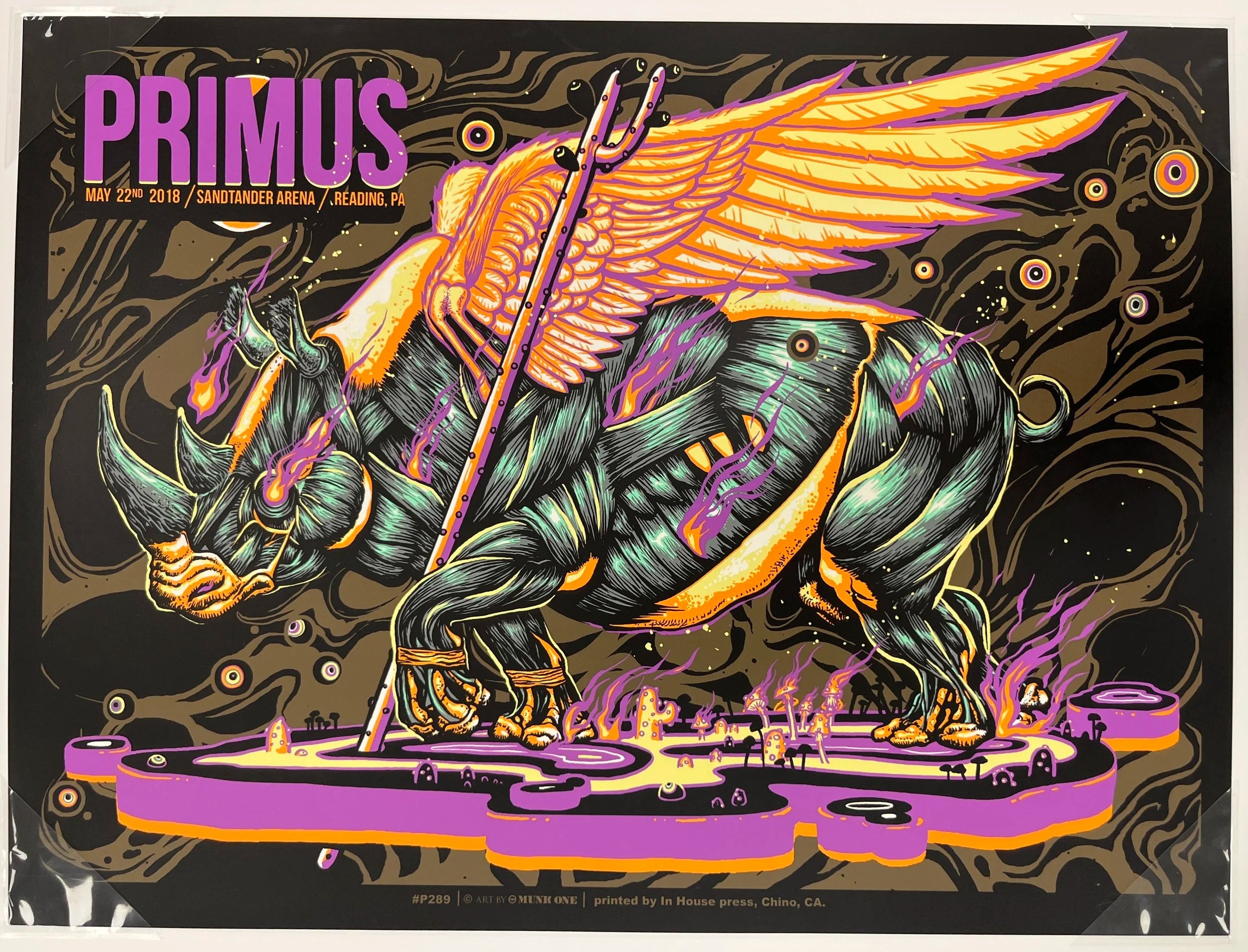 3 Primus - Reading, PA, Sandtander Arena, 2018 - Munk One Print