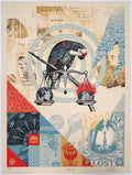485 "Parrot on Scale - Paradise Lost - Addition is Very Curable" - Shepard Fairey / Obey 2022 Print