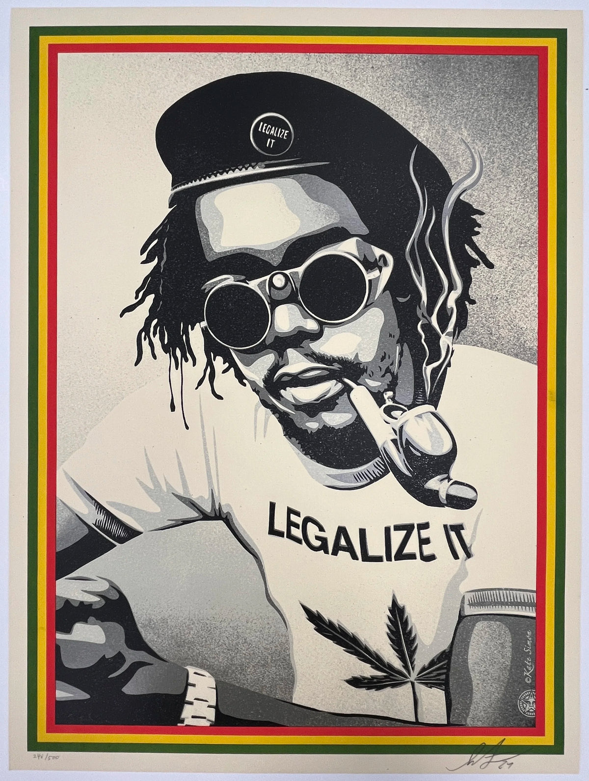 496 "Peter Tosh - Legalize It" - Shepard Fairey / Obey 2024 Print