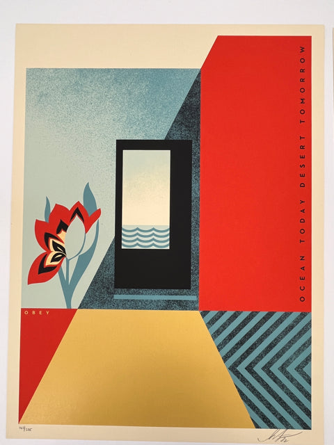 501 "Ocean Today Desert Tomorrow" - Shepard Fairey / Obey 2022 Print