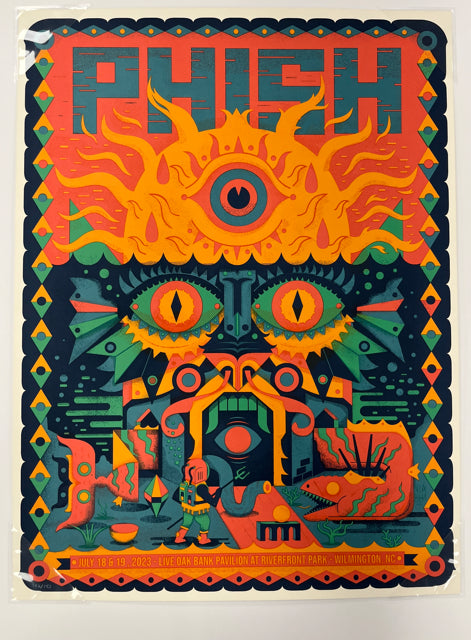 60 Phish - Live Oak Bank Pavilion at Riverfront Park, Wilmington, NC - 2023 Seb Niark Print