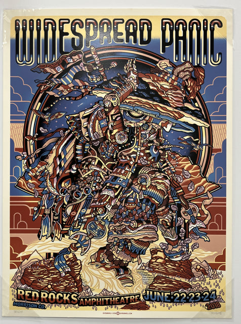 78 Widespread Panic - Red Rocks, Morrison, CO - 2018 Guy Burwell Print