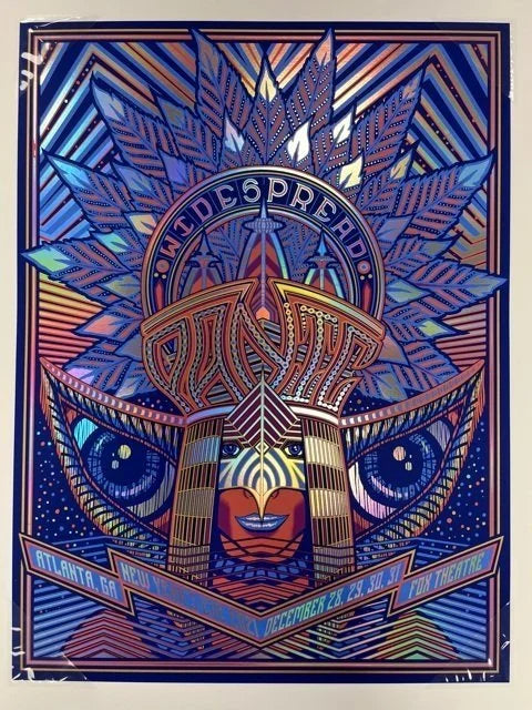 92 Widespread Panic Fox Theatre, Atlanta, GA - 2021 Brad Klausen Foil Print