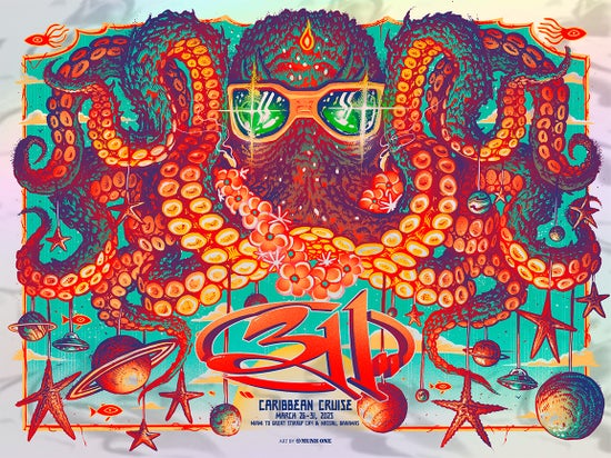 MUNK ONE "311 2025 Cruise Green Waves Foil AP - 2025" Print