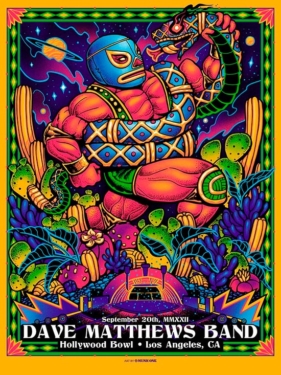 MUNK ONE "Dave Matthews Hollywood Bowl 2022" Print