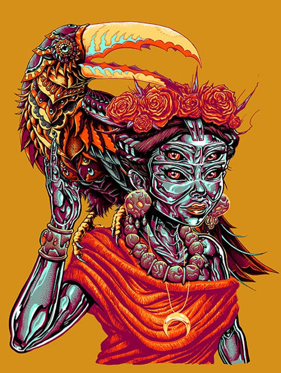 MUNK ONE "Cosmic Jungle Collaboration Print Super Gold Stock" Print