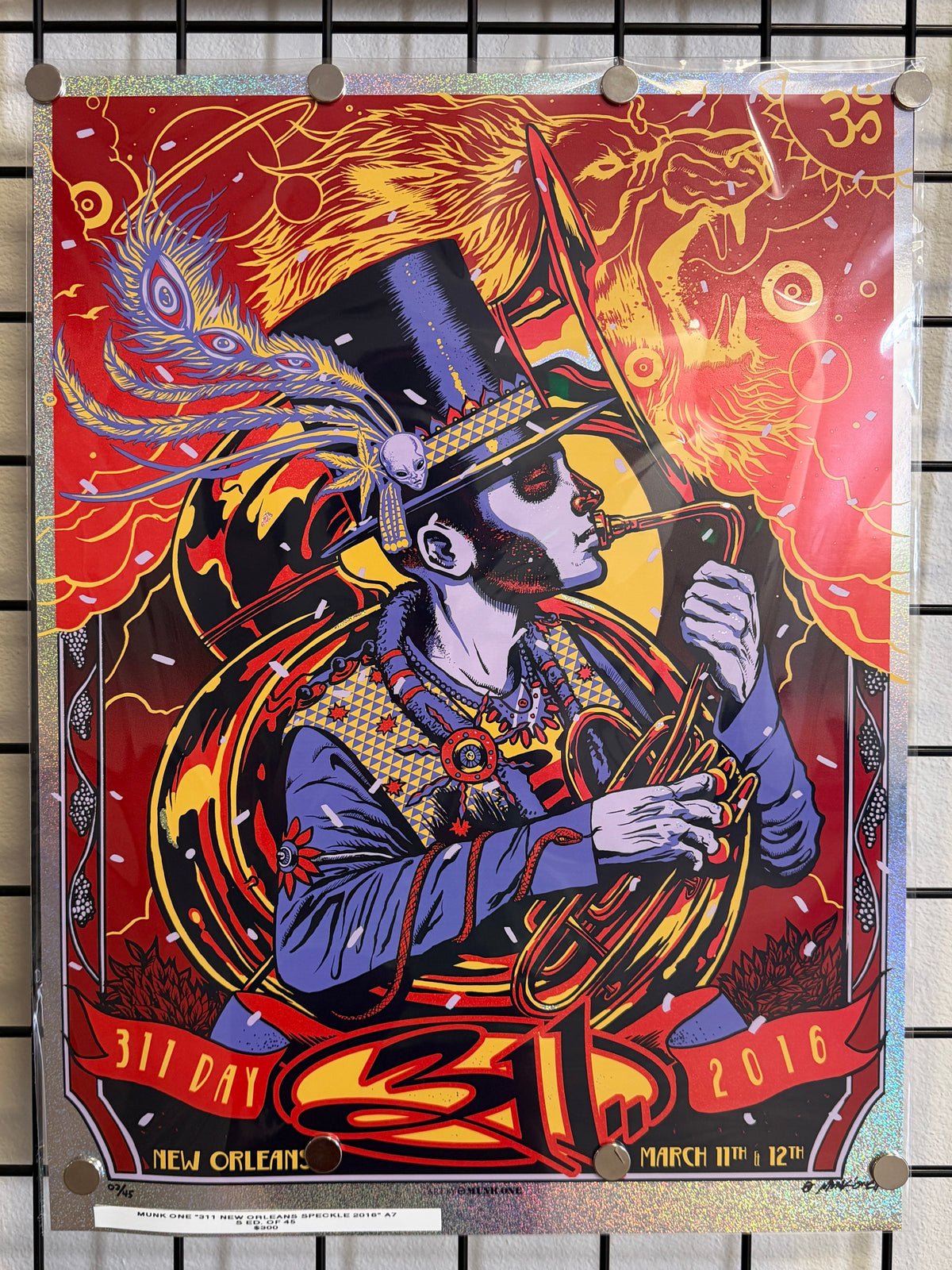 MUNK ONE "311 New Orleans" SE Speckle Foil Print 2016