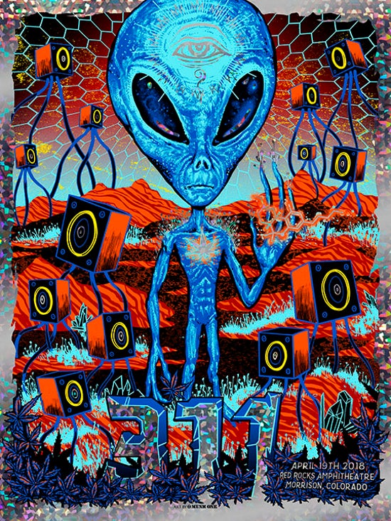 MUNK ONE "311 Red Rocks 2018 AP Crackle" Print