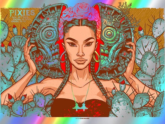 MUNK ONE "Pixies Brooklyn Rainbow Foil" Print