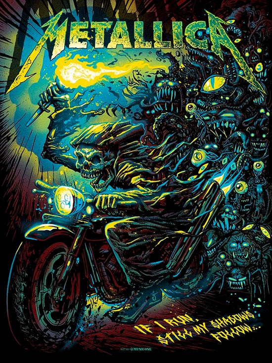 MUNK ONE "72 Seasons Lyric Print Blue Variant AP" Print