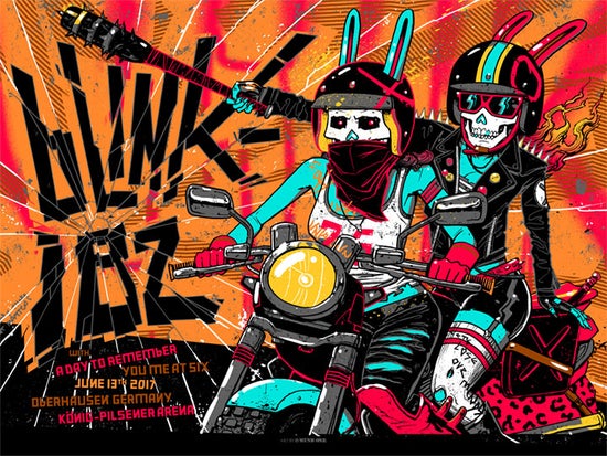 MUNK ONE "Blink-182 Oberhausen 2017 AP" Print