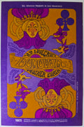 Donovan, H.P. Lovecraft, Mother Earth, The Fillmore by Nicholas Kouninos - November 23-25, 1967 - Vintage Handbill