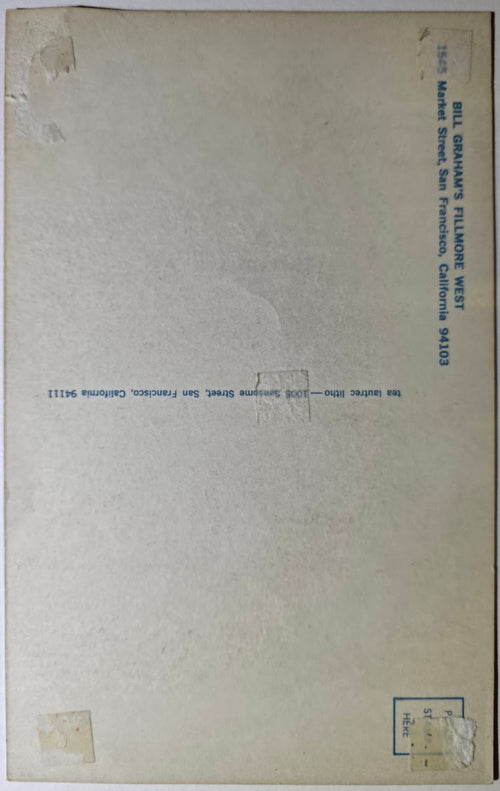Creedence Clearwater Revival, Fleetwood Mac, Albert Collins, The Fillmore West by Lee Conklin - January 16-19, 1969 - Vintage Postcard