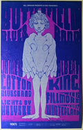 The Paul Butterfield Blues Band, James Cotton Blues Band, Albert King, The Fillmore, Winterland by Lee Conklin - February 15-17, 1968 - Vintage Postcard