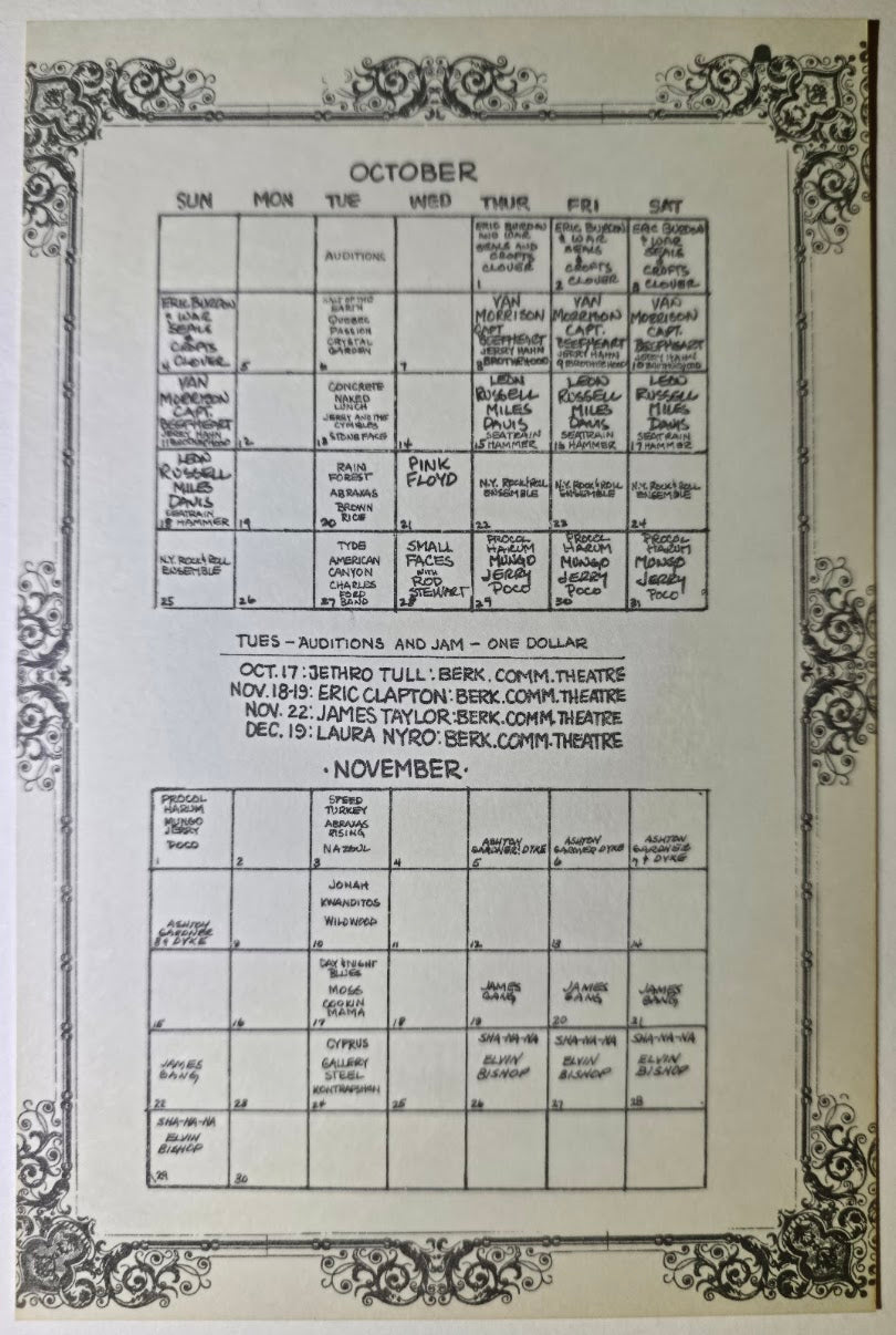 Van Morrison, Captain Beefheart & The Magic Band, The Jerry Hahn Brotherhood, The Fillmore West by Norman Orr - October 8-11, 1970 - Vintage Handbill