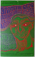 The Grateful Dead, The Doors, Junior Wells & His Chicago Blues Band, The Fillmore by Wes Wilson - January 13, 1967 - Vintage Handbill