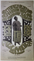 Butterfield Blues Band, Jefferson Airplane, Big Mama Mae Thornton, The Fillmore by Wes Wilson - October 14-15, 1966 - Vintage Handbill