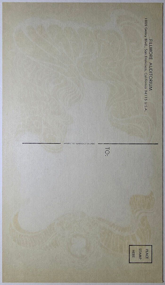 The Grateful Dead, The Paupers, Collage, Alive, The Fillmore by Wes Wilson - May 5-6, 1967 - Vintage Postcard