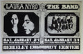 The Band, Laura Nyro, Berkeley Community Theatre by Bonnie MacLean - January 24, 31, 1970 - Vintage Handbill
