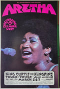 Aretha Franklin, King Curtis & The Kingpins, Tower Of Power, James Anderson, The Fillmore West by David Singer, Jim Marshall - March 5-7, 1971 - Vintage Handbill