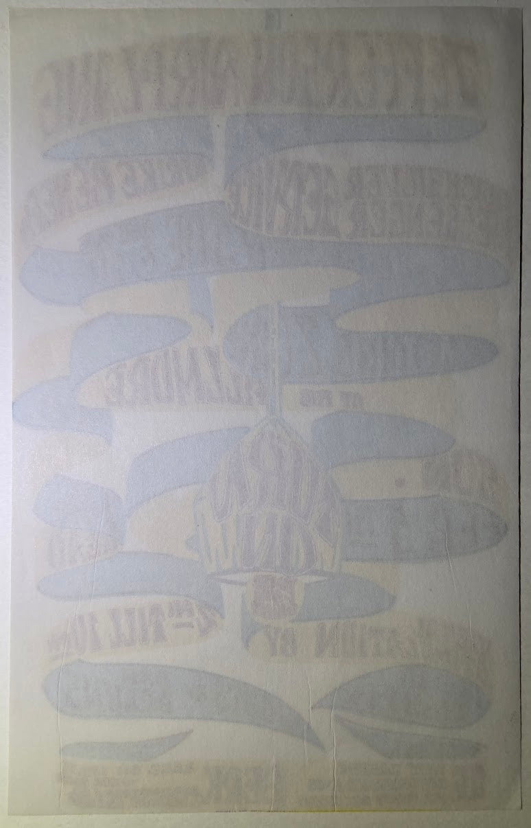 Jefferson Airplane, Quicksilver Messenger Service, Country Joe & The Fish, Loading Zone, The Fillmore by Gut - February 5, 1966 - Vintage Handbill