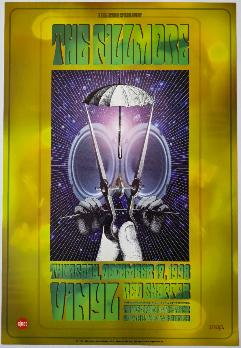 BGSE-10 Vinyl, Red Snapper, The Fillmore by Rex Ray - December 17, 1998 - San Francisco, Fillmore Gig Print