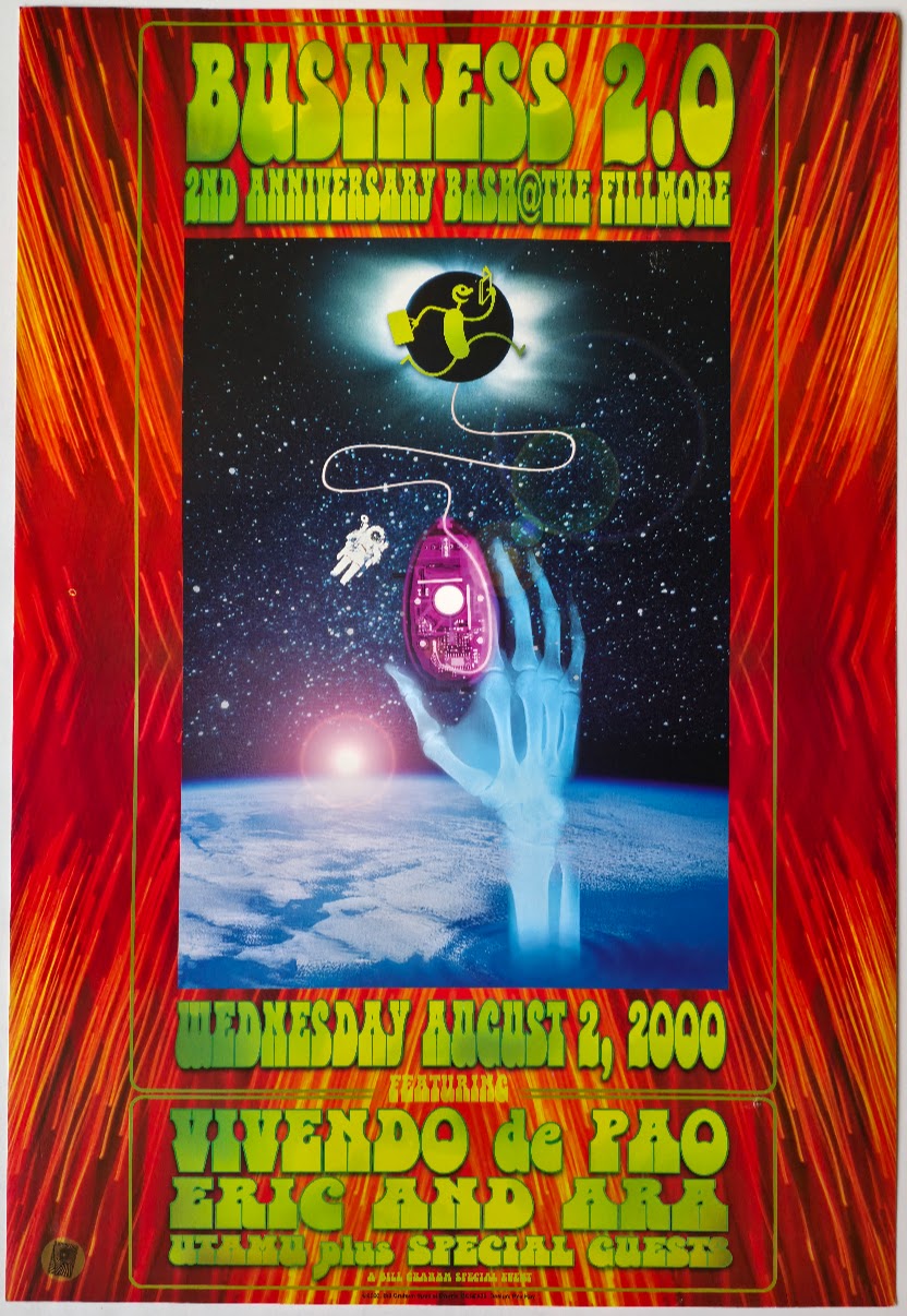 BGSE-25 Business 2.0, The Fillmore by Rex Ray - August 2, 2000 - San Francisco, Fillmore Gig Print