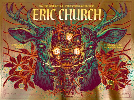 MUNK ONE "Eric Church Variant AP Gold Foil" Print