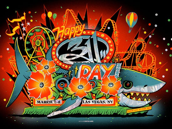 MUNK ONE "311 Day Shark Swirl Foil" Print