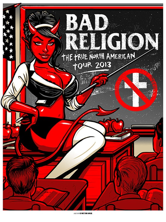 MUNK ONE "Bad Religion True North American Tour 2013" Print