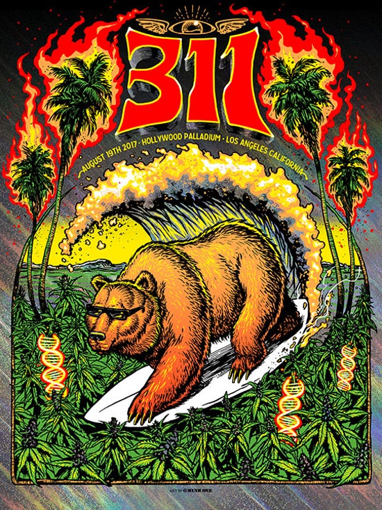 MUNK ONE "311 Palladium Rapture Foil 2017 AP" Print