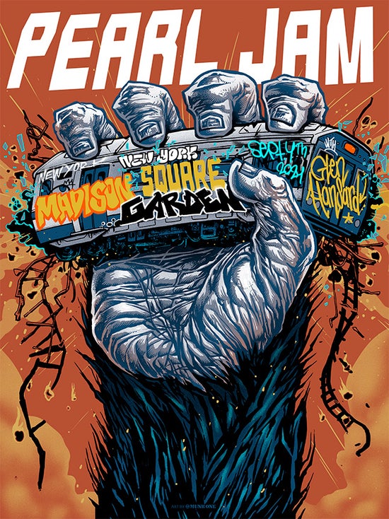 MUNK ONE "Pearl Jam Toasty Sky Color Variant AP" Print