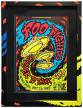 Custom Framed F195 Foo Fighters, Chris Shaw - July 26, 1995 - Fillmore Print