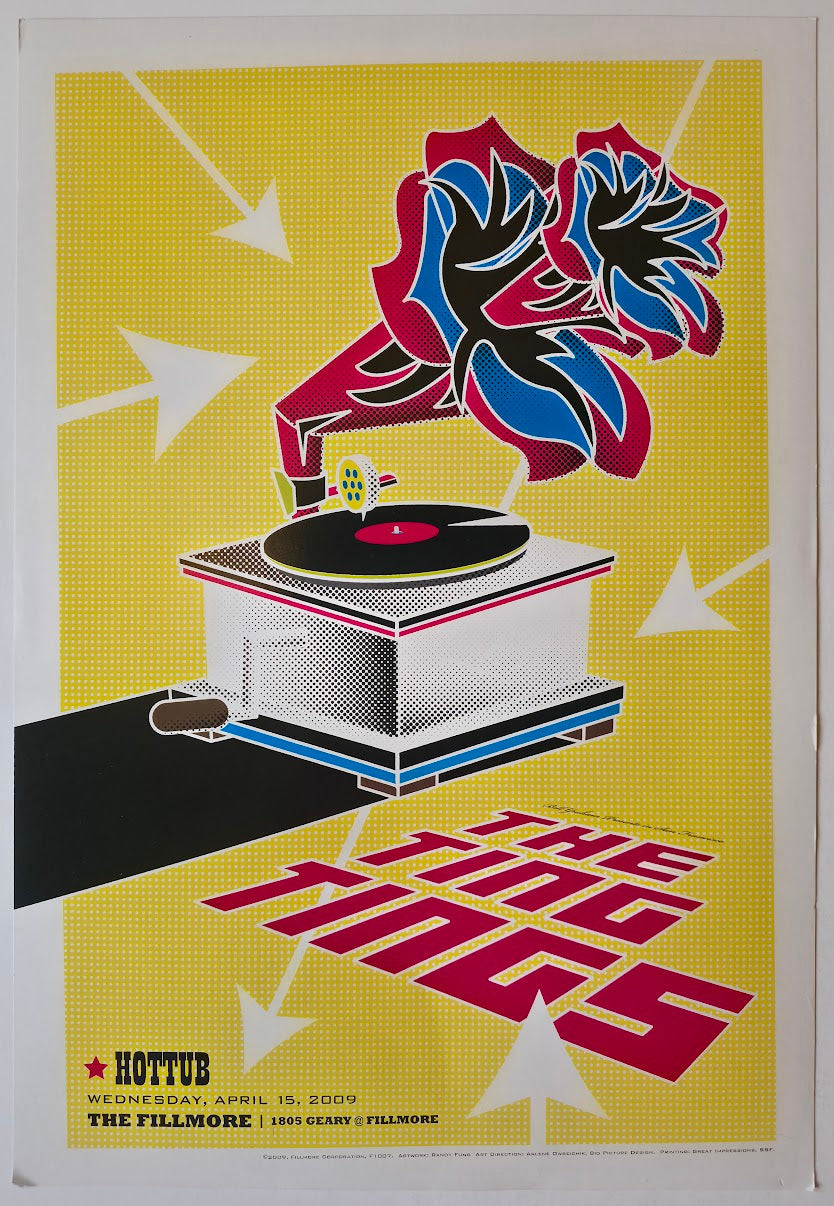 F1007 The Ting Tings, Hottub, The Fillmore by Randy Fung - April 15, 2009 - San Francisco, Fillmore Gig Print