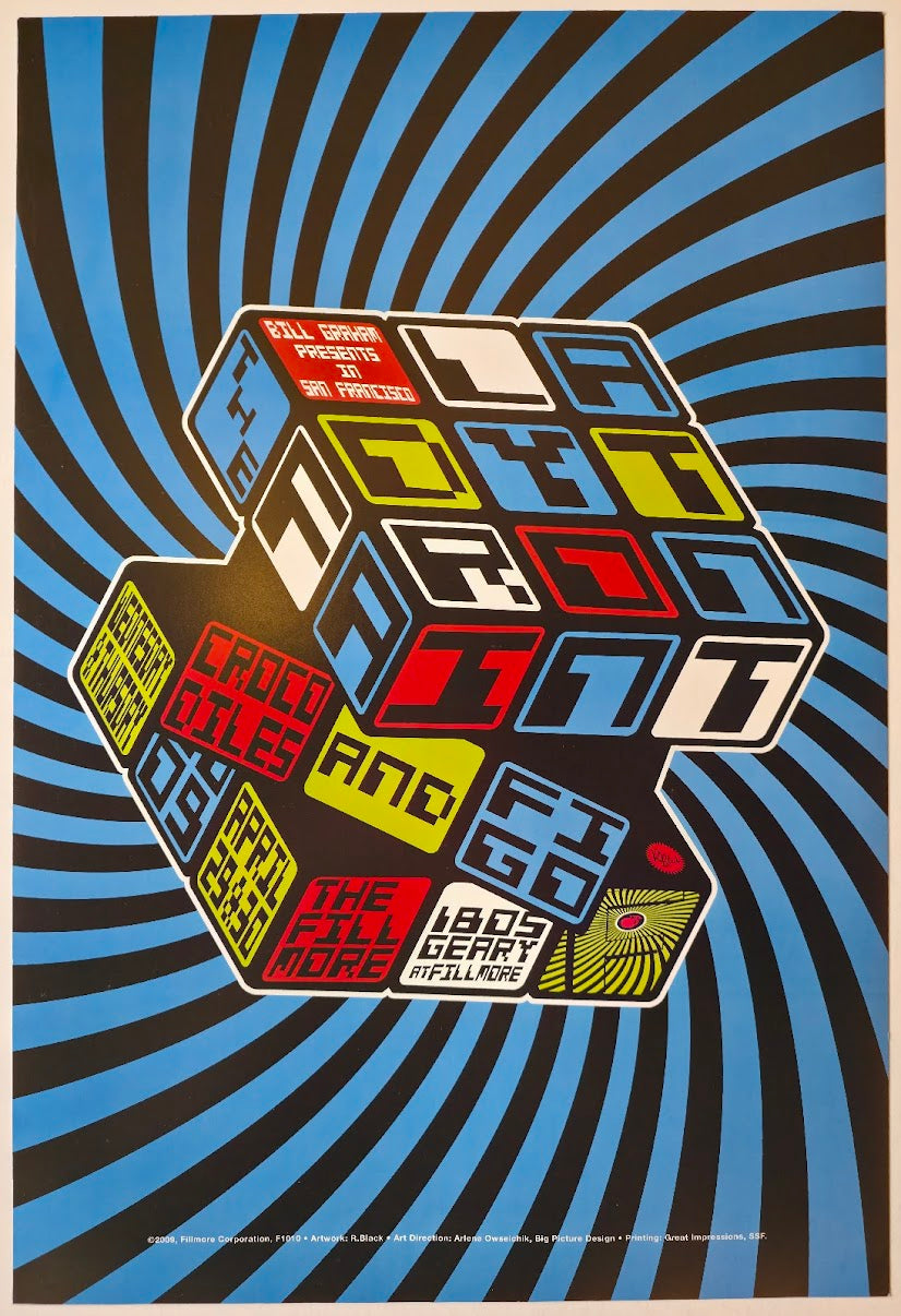 F1010 Ladytron, The Faint, The Fillmore by R. Black - April 29-30, 2009 - San Francisco, Fillmore Gig Print