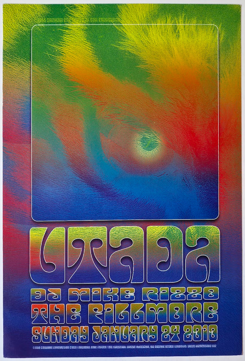 F1039 Utada, DJ Mike Rizzo, The Fillmore by Dave Hunter - January 24, 2010 - San Francisco, Fillmore Gig Print
