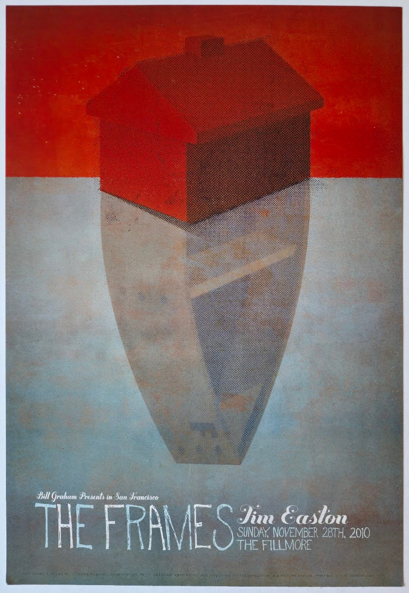 F1074 The Frames, Tim Easton, The Fillmore by Brad Kayal - November 28, 2010 - San Francisco, Fillmore Gig Print