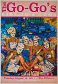 F1112 The Go-Go's, Girl In A Coma, The Fillmore by Jason Mecier - August 16, 2011 - San Francisco, Fillmore Gig Print