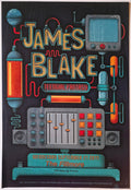 F1114 James Blake, Teengirl Fantasy, The Fillmore by Derek Studebaker Johnson - September 21, 2011 - San Francisco, Fillmore Gig Print