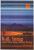 F1119 K.D. Lang And The Siss Boom Bang, Teddy Thompson, The Fillmore by Frank Wiedemann - October 19, 2011 - San Francisco, Fillmore Gig Print