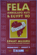 F113 Fela Anikulapo Kuti, The Fillmore by Arlene Owseichik - Aug 9, 1989 - San Francisco, Fillmore Gig Print