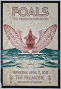 F1210 Foals, The Neighbourhood, The Fillmore by Leah Matanky, Small Bird Graphics - April 11, 2013 - San Francisco, Fillmore Gig Print