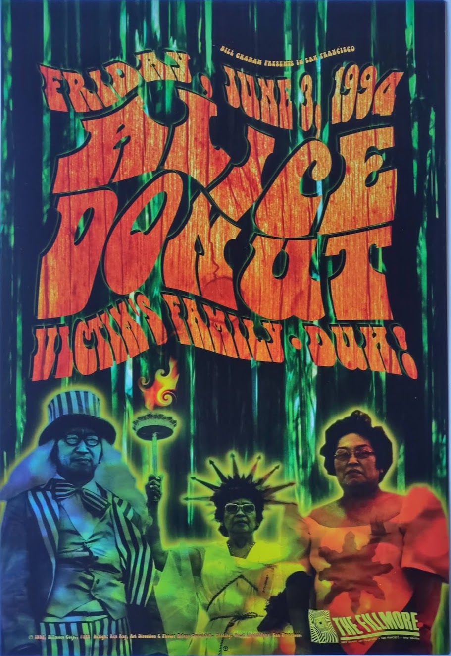 F148 Alice Donut, The Fillmore by Rex Ray - June 3, 1994 - San Francisco, Fillmore Gig Print
