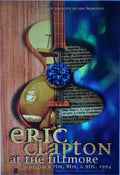 F169 Eric Clapton, The Fillmore by Rex Ray - November 7-9, 1994 - San Francisco, Fillmore Gig Print