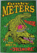 F181 Funky Meters, The Fillmore, Signed by Chris Shaw by Chris Shaw - March 25, 1995 - San Francisco, Fillmore Gig Print